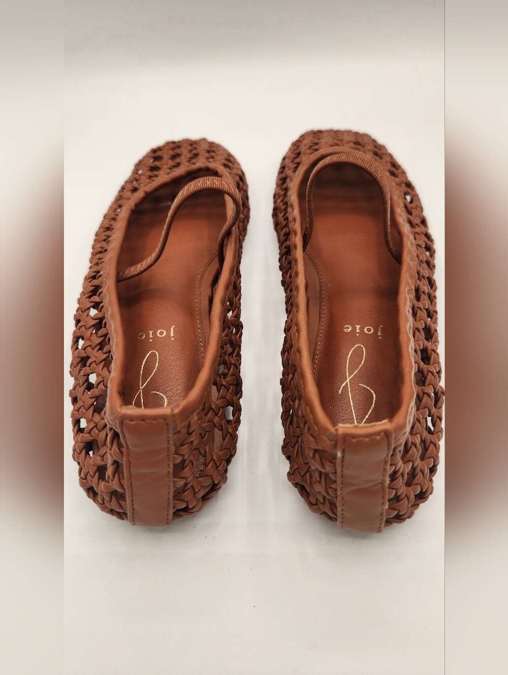 Joie Mary Jane Weavy Brown Flats Size 7.5 - Picture 2 of 8